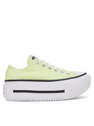 Converse Trampki Chuck Taylor All Star Lift Double Stack Platform A16283C Żółty. Żółte trampki i tenisówki damskie Converse, bez wzorów, z materiału. Za 269.99 zł.