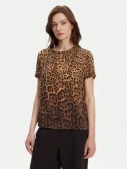 Marciano Guess Bluzka 5YGH29 7320A Brązowy Regular Fit. Brązowe bluzki damskie Marciano Guess, z aplikacjami, z jedwabiu, bez ramiączek. Za 619.99 zł.