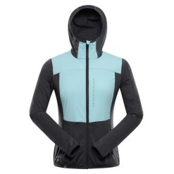 Bluza damska trekkingowa z kapturem Alpine Pro Zolla. Niebieskie bluzy z kapturem damskie Alpine Pro, s, z materiału. Za 319.00 zł.