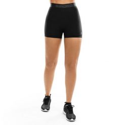 Damskie krótkie legginsy treningowe Fitness Siroko Courage. Czarne legginsy damskie SIROKO, l, bez wzorów, z materiału. Za 84.00 zł.