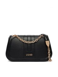 Liu Jo Torebka AA6108 E1109 Czarny. Czarne torebki wieczorowe Liu Jo, bez wzorów, ze skóry, wizytowe, bez kołnierzyka, bez ramiączek. Za 599.99 zł.