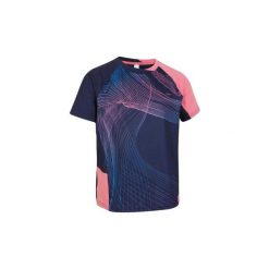 T-SHIRT 560 JR granat-róż. Niebieskie t-shirty męskie PERFLY, bez wzorów, z elastanu, bez kołnierzyka. Za 49.99 zł.