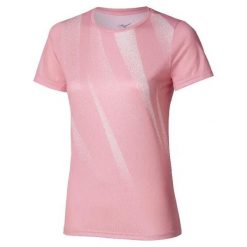 Koszulka damska Mizuno Core Graphic Wos. Czerwone t-shirty damskie Mizuno, l, bez wzorów, z materiału, bez kołnierzyka. Za 109.99 zł.