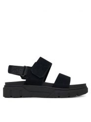 Timberland Sandały Greyfield 2 TB0A61N4EK41 Czarny. Czarne sandały damskie Timberland, bez wzorów, ze skóry, bez obcasa, na płaskiej podeszwie. Za 259.99 zł.