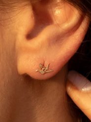 OR ÉCLAT Złote kolczyki-wkrętki "Envolée" rozmiar: onesize. Żółte kolczyki damskie Or Éclat, złote. Za 260.99 zł.