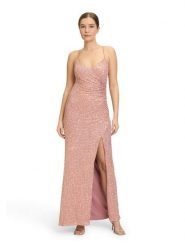 Vera Mont Sukienka w kolorze jasnoróżowym rozmiar: 40. Różowe sukienki damskie Vera Mont, bez wzorów, bez kołnierzyka, bez ramiączek, maxi. Za 347.99 zł.