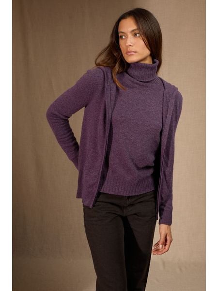 Perfect Cashmere Kaszmirowy kardigan "Emma" w kolorze fioletowym rozmiar: M. Różowe kardigany damskie Perfect Cashmere, m, bez wzorów, z kaszmiru. Za 413.99 zł.