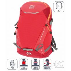 Plecak Elementerre talca 20 l. Czerwone plecaki damskie Elementerre, bez wzorów, sportowe. Za 255.10 zł.