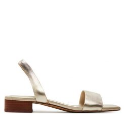 Sandały Aldo. Żółte sandały damskie Aldo, bez wzorów, bez obcasa, na płaskiej podeszwie. Za 249.99 zł.