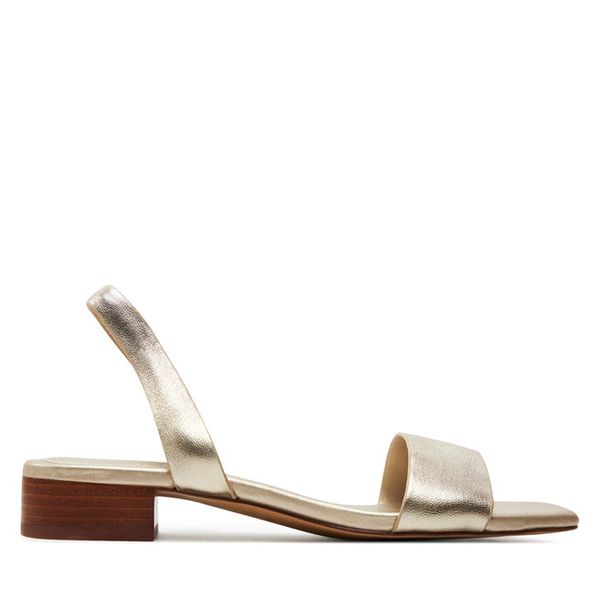 Sandały Aldo. Żółte sandały damskie Aldo, bez wzorów, bez obcasa, na płaskiej podeszwie. Za 249.99 zł.