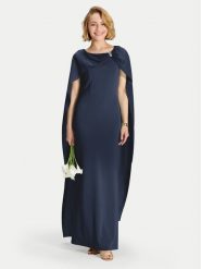 Swing Sukienka wieczorowa 5AK11900 Granatowy Regular Fit. Niebieskie sukienki damskie Swing, bez wzorów, z syntetyku, wizytowe, bez kołnierzyka, bez ramiączek. Za 969.99 zł.