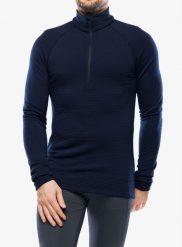 Bluza termoaktywna męska Houdini Desoli Thermal Half Zip. Niebieskie bluzy bez kaptura męskie Houdini, m, ze skóry. Za 753.49 zł.