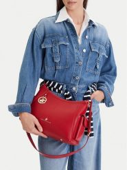 Beverly Hills Polo Club Torebka CEO-BHPC-L-001-09 Czerwony. Czerwone listonoszki damskie Beverly Hills Polo Club, bez wzorów, z materiału, bez dodatków. Za 219.99 zł.