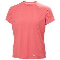 Koszulka damska Helly Hansen Shine Solen. Czerwone t-shirty damskie Helly Hansen, l, bez wzorów, z poliamidu, bez kołnierzyka. Za 315.50 zł.
