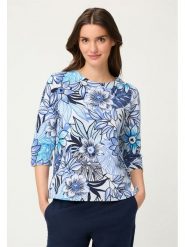 Olsen Bluza w kolorze granatowo-błękitno-białym rozmiar: 40. Białe bluzy bez kaptura damskie Olsen. Za 116.05 zł.