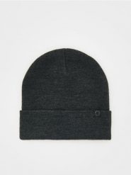 Czapka beanie - ciemnoszary. Szare czapki męskie Reserved, bez wzorów. Za 59.99 zł.