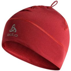 Czapka do biegania dla dorosłych Odlo Hat Polyknit Warm Eco. Niebieskie czapki męskie Odlo, na zimę, bez wzorów, sportowe. Za 71.99 zł.