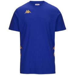 Koszulka Kappa Giovo. Niebieskie t-shirty sportowe męskie Kappa, bez ramiączek, do piłki nożnej. Za 101.90 zł.