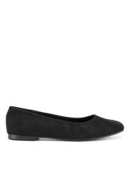 DeeZee Baleriny Z20701 Czarny. Czarne baleriny damskie DeeZee, bez wzorów, z materiału, bez obcasa. Za 79.99 zł.