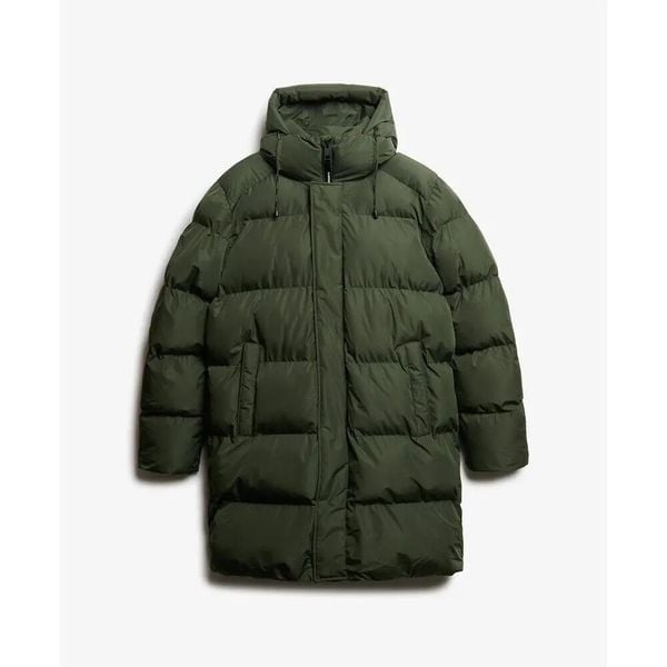 Kurtka puchowa Superdry Sports. Zielone kurtki treningowe męskie Superdry., na jesień, l, bez wzorów, z dresówki. Za 771.15 zł.