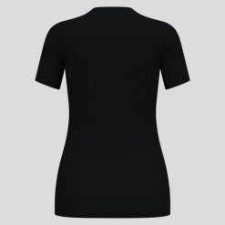 Koszulka damska ODLO Merino 160 BL TOP krótki rękaw 100% wełna merino. Czarne bielizna termoaktywna damska Odlo, l, bez wzorów, z wełny. Za 246.00 zł.