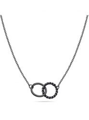 Tamaris Naszyjnik z elementem ozdobnym - dł. 45 cm rozmiar: onesize. Czarne naszyjniki damskie Tamaris, ze stali. Za 108.99 zł.