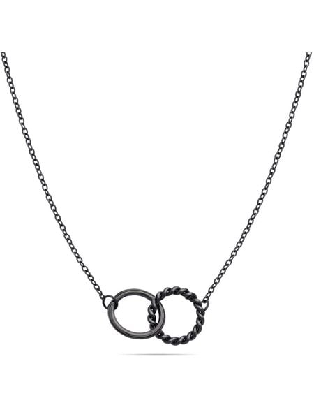 Tamaris Naszyjnik z elementem ozdobnym - dł. 45 cm rozmiar: onesize. Czarne naszyjniki damskie Tamaris, ze stali. Za 108.99 zł.