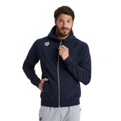 Kurtka z kapturem Arena Team Panel. Niebieskie kurtki damskie Arena, bez wzorów, z kapturem. Za 366.00 zł.