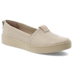 Beżowe Półbuty Armodo Stylowe Wsuwane Obuwie Damskie. Brązowe półbuty damskie Armodo, bez wzorów, ze skóry, eleganckie, bez obcasa. Za 309.00 zł.