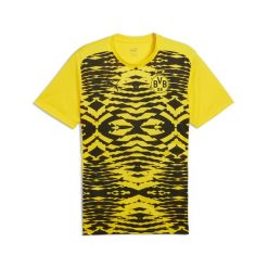 Męska koszulka przedmeczowa z krótkim rękawem Borussia Dortmund PUMA. Czarne t-shirty sportowe męskie Puma, l, bez ramiączek, do piłki nożnej. W wyprzedaży za 234.00 zł.