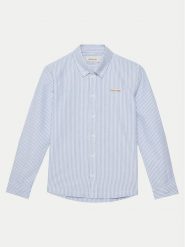 Calvin Klein Jeans Koszula IB0IB02515 Niebieski Regular Fit. Niebieskie koszule chłopięce Calvin Klein Jeans, bez wzorów, z bawełny, bez kołnierzyka, bez ramiączek. Za 159.99 zł.