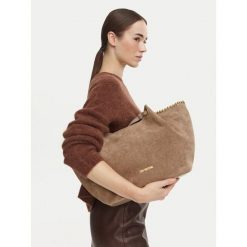 Torebka LOVE MOSCHINO. Brązowe torebki klasyczne damskie Love Moschino, bez wzorów, bez dodatków. Za 1,029.00 zł.
