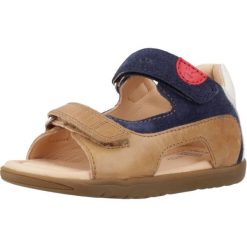 Sandały GEOX B S.MACCHIA B. A Brązowy. Brązowe obuwie trekkingowe damskie Geox, bez wzorów, ze skóry, bez obcasa. Za 137.99 zł.