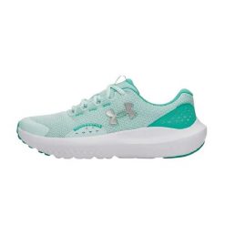 Buty biegowe Under Armour Charged Surge 4 Aqua. Niebieskie obuwie do biegania damskie Under Armour. Za 196.65 zł.