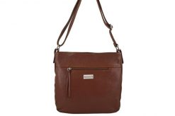 Listonoszka skórzana BARBERNI'S brązowa 984-6. Brązowe shopper bag damskie Barberinis, bez wzorów, ze skóry, małe, bez dodatków. Za 269.99 zł.