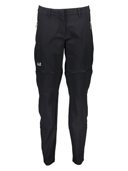Jack Wolfskin Spodnie funkcyjne Zipp-Off "Hikeout" w kolorze czarnym rozmiar: 44. Czarne spodnie dresowe damskie Jack Wolfskin, z materiału, outdoorowe. Za 307.46 zł.
