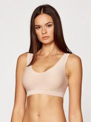Chantelle Biustonosz top Soft Stretch C16A10 Beżowy. Brązowe biustonosze Chantelle, s, bez wzorów, z syntetyku, bez kołnierzyka. Za 189.99 zł.