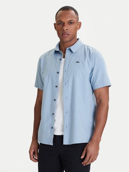 Quiksilver Koszula Mw Premium Stretch EQYWT04623 Błękitny Regular Fit. Niebieskie koszule męskie Quiksilver, l, bez wzorów, z bawełny, bez kołnierzyka, bez ramiączek. Za 239.99 zł.