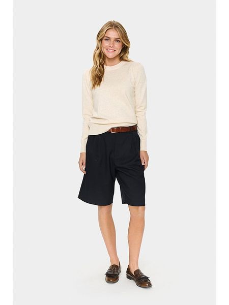 SAINT TROPEZ Sweter w kolorze beżowym rozmiar: XL. Brązowe swetry klasyczne damskie Saint Tropez, xl, bez kołnierzyka. Za 104.99 zł.