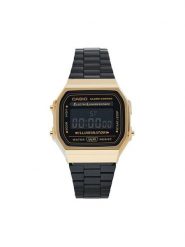 Casio Zegarek Vintage A168WEGB-1BEF Czarny. Czarne, cyfrowe zegarki męskie Casio. Za 329.99 zł.