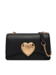 LOVE MOSCHINO Torebka JC4147PP1OL1600A Czarny. Czarne torebki klasyczne damskie Love Moschino, bez wzorów, ze skóry, bez dodatków. Za 1,099.00 zł.