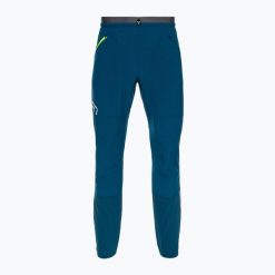 Spodnie softshell męskie ORTOVOX Berrino. Niebieskie spodnie materiałowe męskie ORTOVOX, bez wzorów, z softshellu, sportowe. Za 959.99 zł.