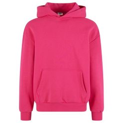 Męska Bluza Ultra Heavy Oversized Hoodie. Czerwone bluzy bez kaptura męskie Urban Classics, m. Za 222.99 zł.