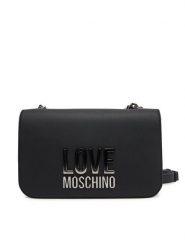 LOVE MOSCHINO Torebka JC4254PP0MKD000B Czarny. Czarne torebki klasyczne damskie Love Moschino, bez wzorów, ze skóry, bez dodatków. Za 509.99 zł.