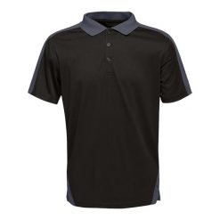 Koszulka Polo Męska Kontrastowa Coolweave. Czarne koszulki polo męskie Regatta, m, bez wzorów, z materiału, bez ramiączek. Za 68.99 zł.