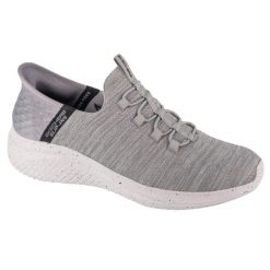 Buty sportowe Sneakersy męskie, Slip-Ins Ultra Flex 3.0 - Right Away. Szare buty sportowe na co dzień męskie Skechers, z materiału, bez zapięcia, trekkingowe. Za 399.99 zł.