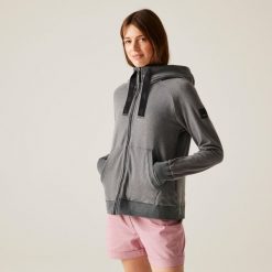 Bluza turystyczna damska Tralia z kapturem. Szare bluzy z kapturem damskie Regatta, z elastanu. W wyprzedaży za 249.99 zł.