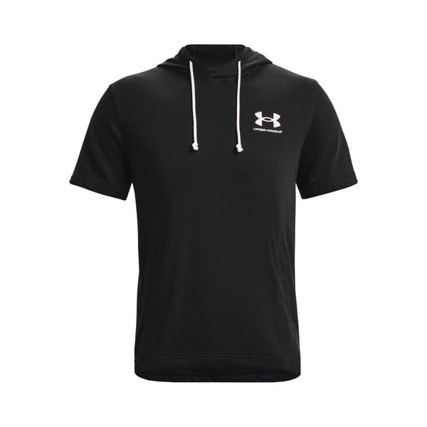 Koszulka sportowa męska Under Armour Rival Terry Lc Ss Hd. Białe t-shirty sportowe męskie Under Armour, m, z materiału, bez ramiączek, na fitness i siłownię. Za 223.85 zł.