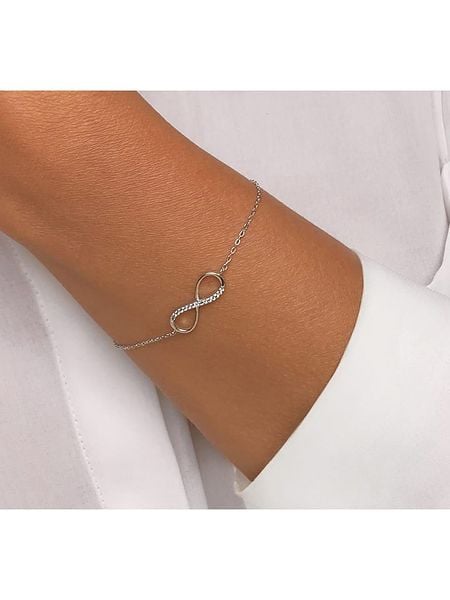 Eclat d'Argent Srebrna bransoletka z elementem ozdobnym rozmiar: onesize. Szare bransoletki damskie Eclat d'Argent, srebrne. Za 65.99 zł.