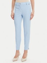 Maryley Spodnie materiałowe 25EB52Z/M24/43MA Błękitny Regular Fit. Niebieskie spodnie materiałowe damskie Maryley, bez wzorów, z materiału. Za 139.99 zł.